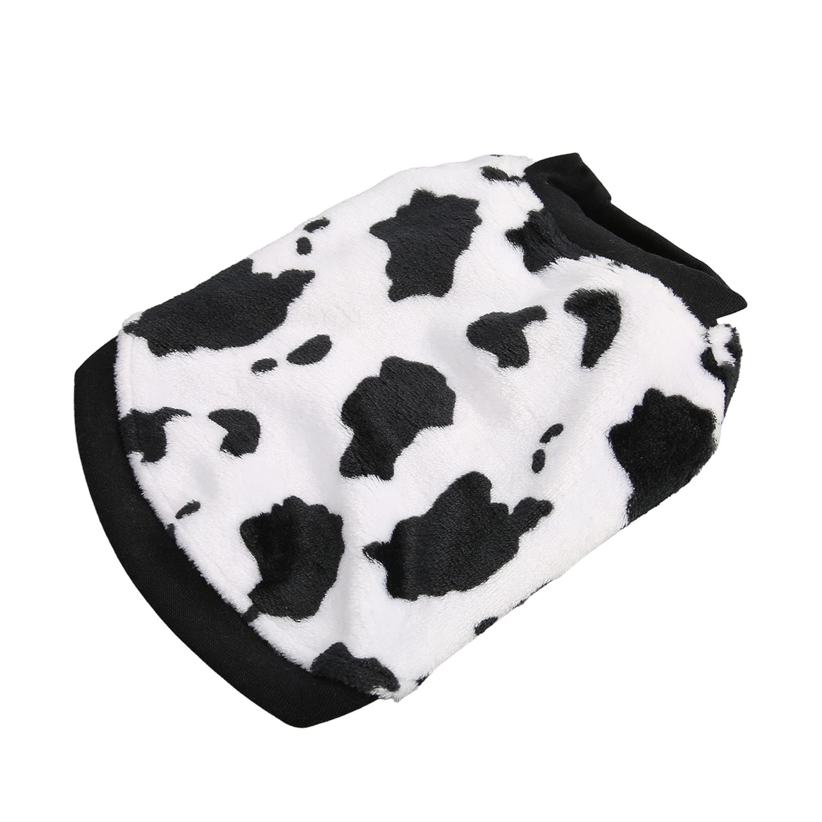Pssopp Pet Milk Cow Print ClothesAdorable Milk Cow Costume Pet Clothes Warm Dog Coat Pet Supplies for Pet Clothes for Small Medium Large Dogs Cat L